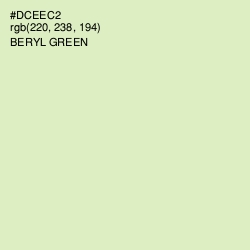 #DCEEC2 - Beryl Green Color Image